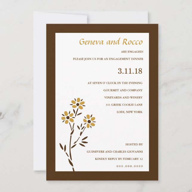 INVITACIÓN FLORES DE PASIÓN DE 311 ORÍGENES (Anverso)