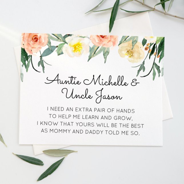 Invitación Flores De Peach Serás Mi Propuesta De Padres (Subido por el creador)