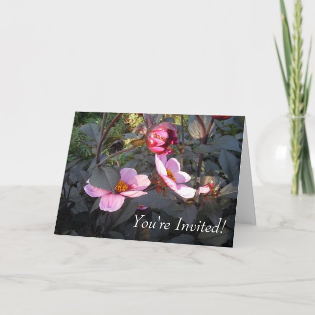 Invitación Flores de Primavera (Anverso)