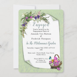 Invitación Flores de primavera de verano medio