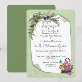 Invitación Flores de primavera de verano medio