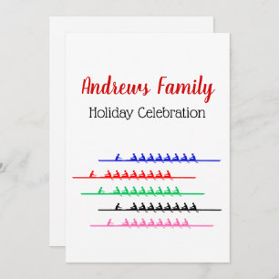 Invitación Flores de raza de equipo: hasta cinco barcos