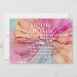 Invitación Flores de seda invitadas a bodas