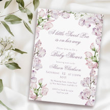 flores de Sweet Pea en arco Baby brunch elegante l