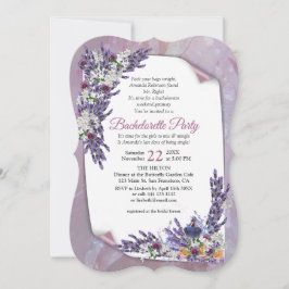 Invitación Flores de tubérculo y lavanda