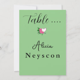 Invitación Flores de vegetación Boda y corazón descargables