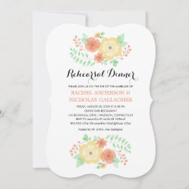 Invitación Flores de verano de Sheer | Cena de ensayo