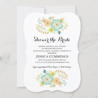 Invitación Flores de verano de Sheer | Ducha de novia