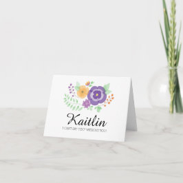 Invitación Flores de verano de Sheer | ¿Serás mi dama de hono