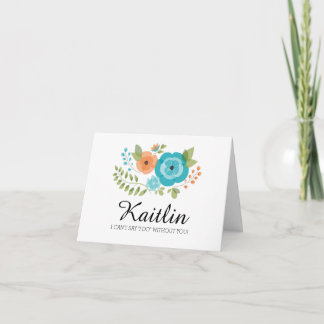 Invitación Flores de verano de Sheer | ¿Serás mi dama de hono