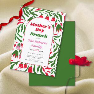 Invitación Flores del Día de la Madre del arco del Boho