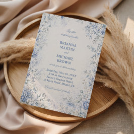 Invitación Flores delicadas de invierno en armonía
