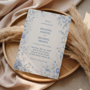 Invitación Flores delicadas de invierno en armonía