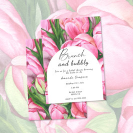 Invitación Flores - Desayuno y brindis para despedida de solt