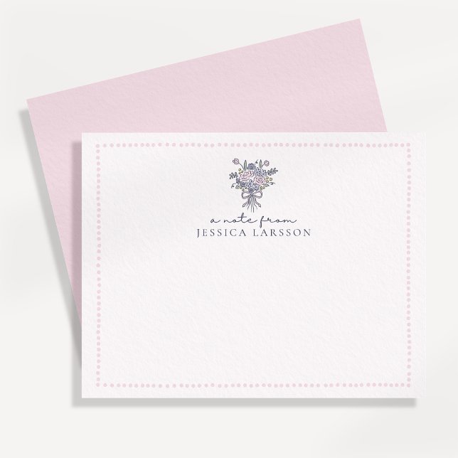 Invitación Flores dibujadas a mano, punteando una nota de la  (Subido por el creador)