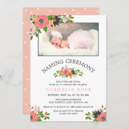 Invitación Flores dulces de otoño| Foto de la ceremonia de no