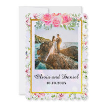 Flores Elegantes de Rosa Beige Acuarela Boda