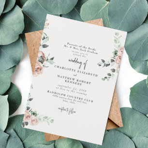 Invitación Flores elegantes en primavera II