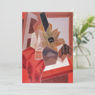 Invitación Flores en una mesa por Juan Gris, Cubismo vintage