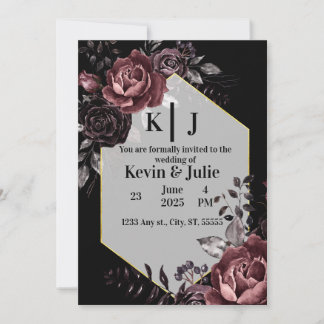 Invitación Flores encantadoras: Boda floral sutil