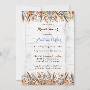 Invitación Flores Flores de la ducha de la novia en el árbol
