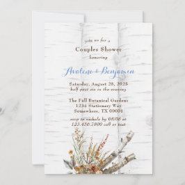 Invitación Flores Flores Hermosas de árbol de birch blanco Du