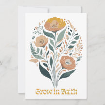 Flores Inspiradoras cristianas de fe boho