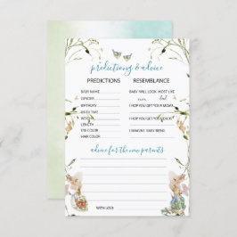 Invitación Flores marinas elegantes Peter Rabbit Predi