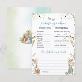 Invitación Flores marinas elegantes Peter Rabbit Predi