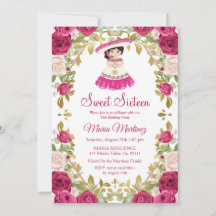 Flores mexicanas de rosas rosadas dulces 16 cumple