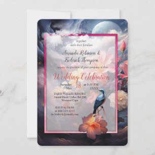 Invitación Flores místicas del reino sobrenatural