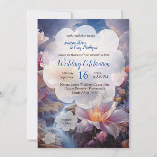 Invitación Flores místicas del reino sobrenatural