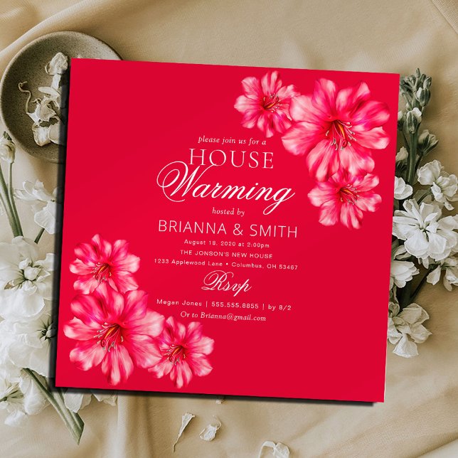 Invitación Flores modernas y vibrantes (Subido por el creador)