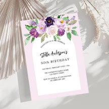 Flores moradas rosadas de lujo