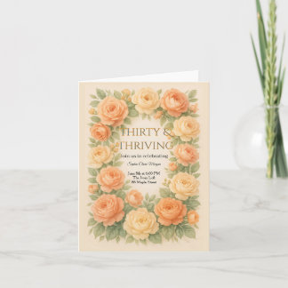 Invitación Flores Pasadas en Flor