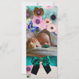 INVITACIÓN FLORES ,PLANTILLA DE FOTOS DE BABY SHOWER DE LA MA