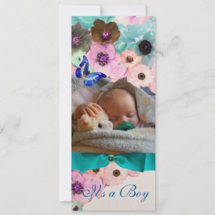 INVITACIÓN FLORES ,PLANTILLA DE FOTOS DE BABY SHOWER DE LA MA