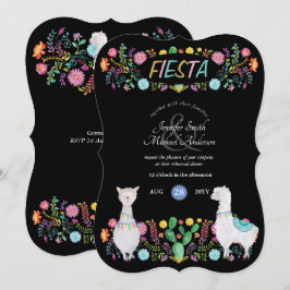Invitación Flores populares mexicanas llaman a cualquier pare