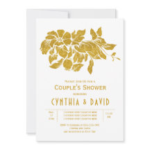 Flores purpurinas doradas bodas de flores ducha