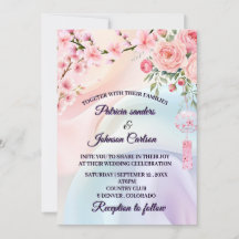 Flores románticas pastel, diseño de boda de jardín