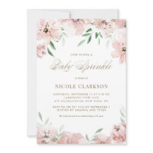 Flores rosas color de agua Rubor Mauve Bebé Sprink