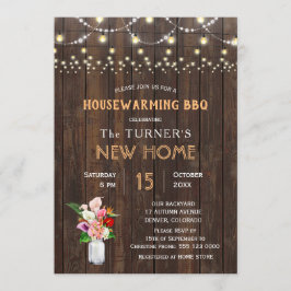 Invitación Flores Rústicas Tropicales Madera Hogar Calentador