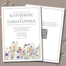 Flores salvajes azules formales Boda elegante mode