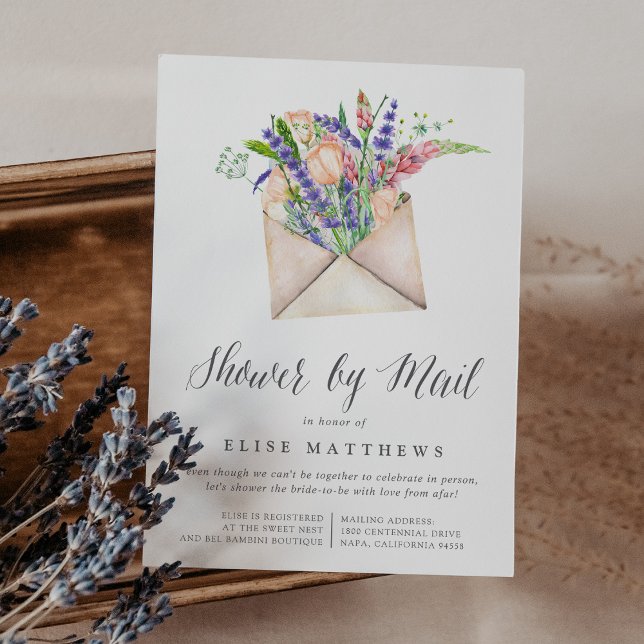 Invitación Flores salvajes: bebé virtual o ducha de novia por (Subido por el creador)