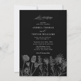 Invitación Flores salvajes blancas | Boda de la Moda Boho