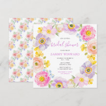 Flores salvajes de primavera ducha de novias