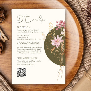 Invitación Flores salvajes de primavera otoño otoño de verano