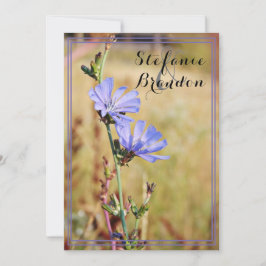 Invitación Flores salvajes en el Boda matutino