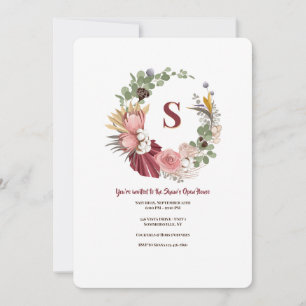 Invitación Flores secas Wreath