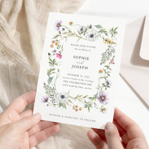 Flores silvestres botánicas | Boda elegante